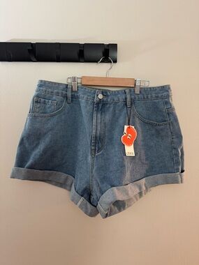 Cider Blue Denim High-Rise Women’s Shorts size 1X